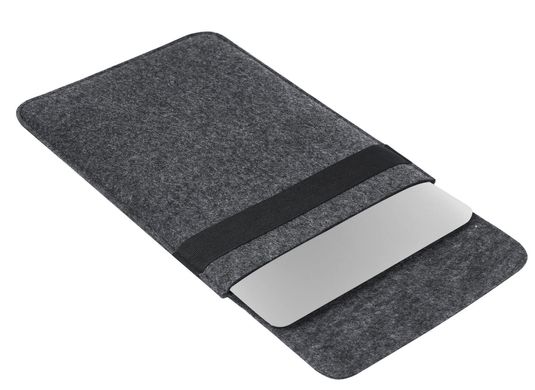 Войлочный чехол-конверт Gmakin для MacBook Air 13 (2012-2017) / Pro Retina 13 (2012-2015) / Pro 14 (2021 | 2023) M1 | M2 | M3 - Black (GM71), цена | Фото