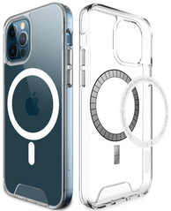 Прозорий протиударний чохол з MagSafe STR Space Case for iPhone 13 Pro Max - Clear, ціна | Фото