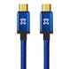 Кабель XtremeMac Type-C to Type-C Ballistic Cable Blue (1.2 m) (XCL-UCC-23), цена | Фото 1