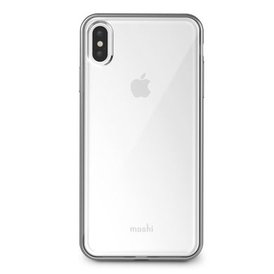 Moshi Vitros Slim Clear Case Jet Silver for iPhone XS Max (99MO103203), цена | Фото