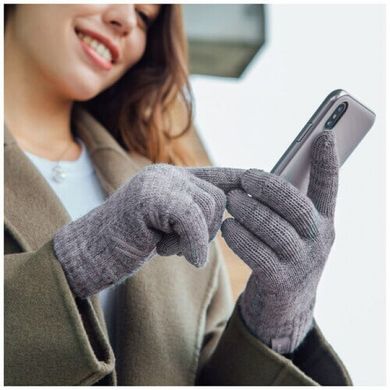 Moshi Digits Touch Screen Gloves Light Gray M (99MO065013), цена | Фото