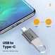 Перехідник ZAMAX mini OTG Type-C to USB 3.0 - Gray, ціна | Фото 2