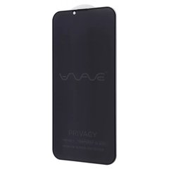 Захисне скло Анти-шпигун WAVE Privacy iPhone 14 Pro Max - Black, ціна | Фото