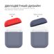Чехол для Apple AirPods MIC Two Color Silicone Case for Apple AirPods - Navy Blue/Red, цена | Фото 2