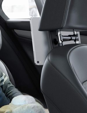 Тримач для планшета / смартфона на підголівник STR Back Seat Holder (короткий) - Black, ціна | Фото