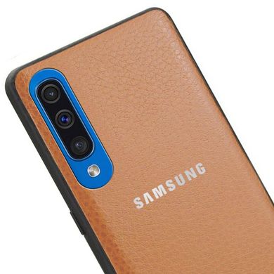 Кожаная накладка Classic series для Samsung Galaxy A50 (A505F) / A50s / A30s - Коричневый, цена | Фото