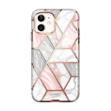 Противоударный чехол с защитным стеклом i-Blason [Cosmo Series] Case for iPhone 12 mini 5.4 - Marble, цена | Фото