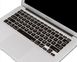 Накладка на клавіатуру для MacBook Air 13 (2012-2017) / Pro Retina 13/15 (2012-2015) - Чорна US (російське гравіювання), ціна | Фото 4