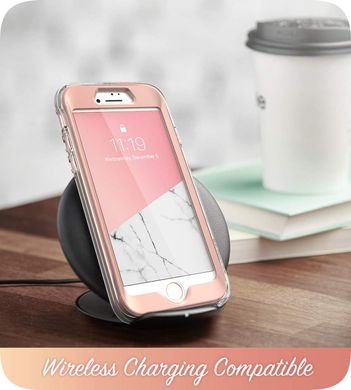 Противоударный чехол с защитным стеклом i-Blason [Cosmo Series] Case for iPhone 7/8/SE(2020) - Marble, цена | Фото