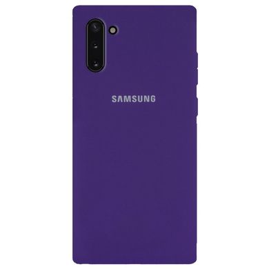 Чохол Silicone Cover Full Protective (AA) для Samsung Galaxy Note 10 - Фіолетовий / Purple, ціна | Фото