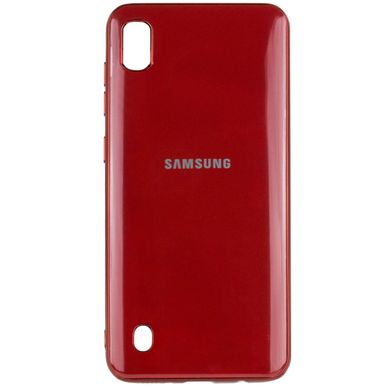 TPU чохол GLOSSY LOGO для Samsung Galaxy A10 (A105F) - Червоний, ціна | Фото