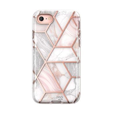 Протиударний чохол із захисним склом i-Blason [Cosmo Series] Case for iPhone 7/8/SE(2020) - Marble, ціна | Фото