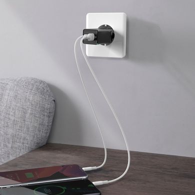 Зарядное устройство Baseus GaN Quick Travel Charger 65W (2 Type-C + 1 USB) - White, цена | Фото
