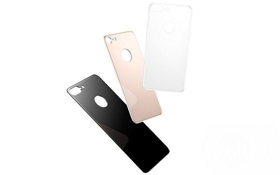 Захисне скло Baseus 4D 0.3mm Arc-surface Back Tempered Glass for iPhone 8 Space Gray (SGAPIPH8N-4D0G), ціна | Фото