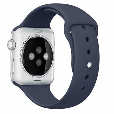 Силіконовий спортивний ремінець STR Sport Band для Apple Watch 38/40/41 mm (S/M) - Black, ціна | Фото