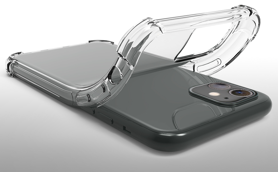 Силіконовий протиударний чохол STR WXD Силикон 0.8 mm для iPhone 11 - Clear