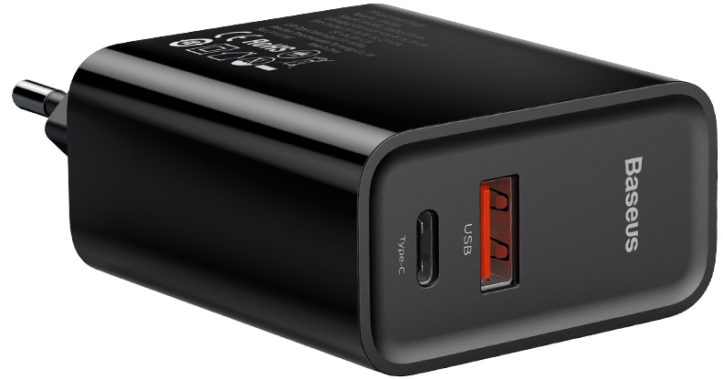 Зарядное устройство Baseus Speed PPS Quick charger C+U 30W EU Black