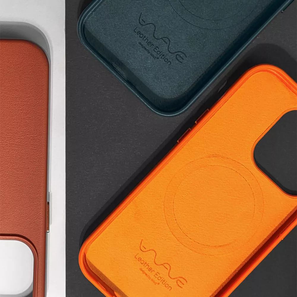 Кожаный чехол WAVE Premium Leather Edition Case with MagSafe iPhone 14 Pro