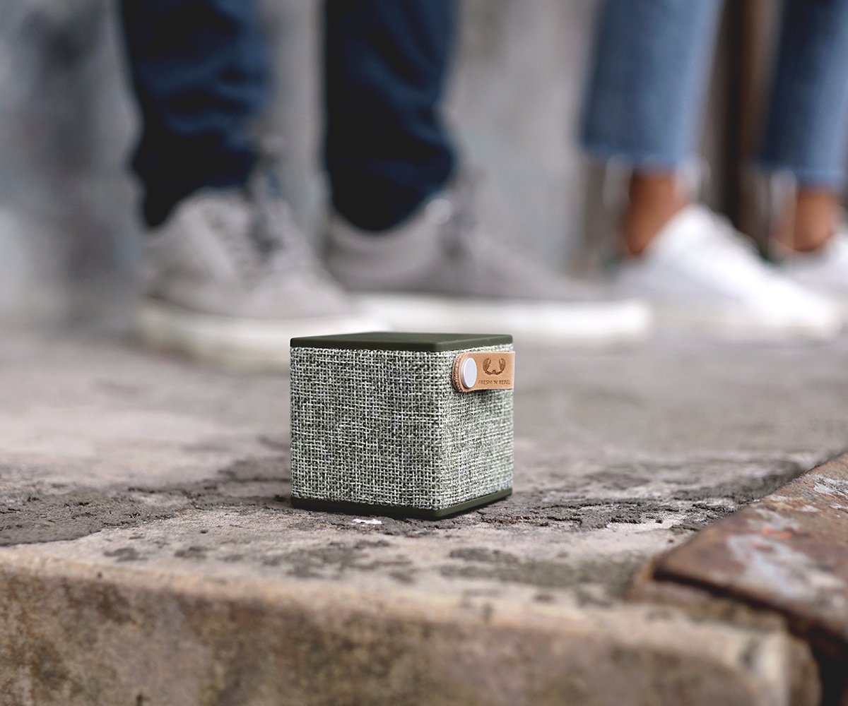 Fresh 'N Rebel Rockbox Cube Fabriq Edition Bluetooth Speaker Army (1RB1000AR)