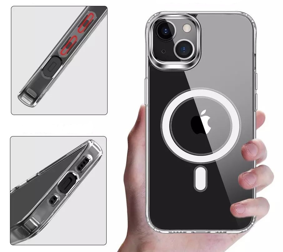 Противоударный чехол с MagSafe STR TPU+Acrylic MagSafe Case for iPhone 13 | 14