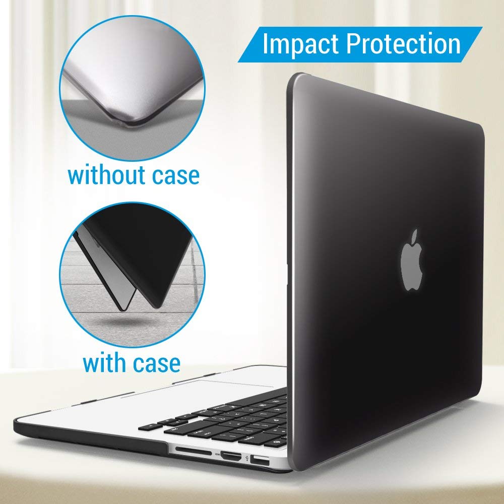 Пластиковая накладка STR Matte Hard Shell Case for MacBook Pro Retina 13 (2012-2015) - Black (STR-HC-MP13-BK)