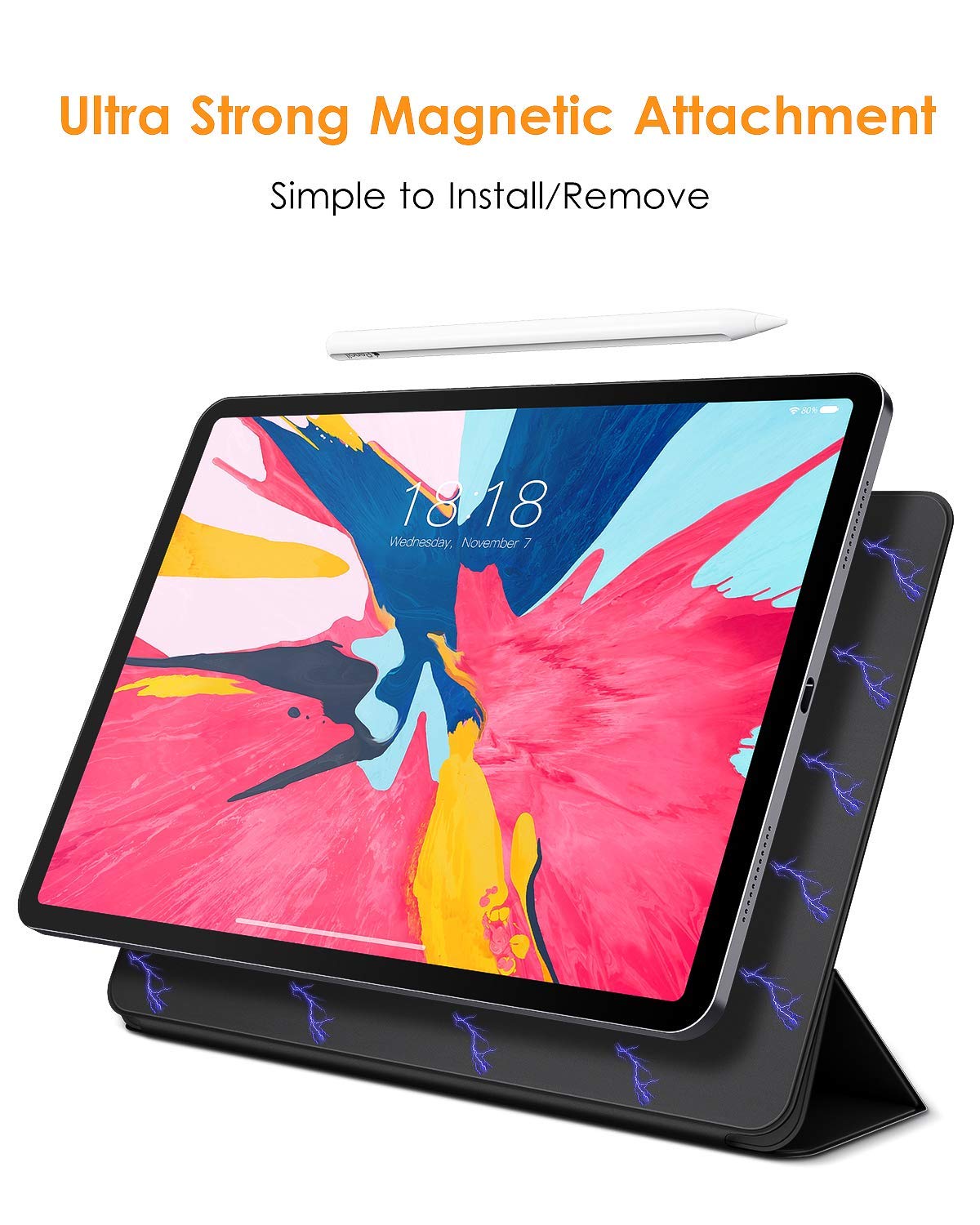 Чехол Чехол STR Magnetic Smart Cover for iPad Pro 11 (2018) – Black 