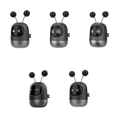 Автомобільний ароматизатор MIC Emoji Robot - Happy Black, ціна | Фото