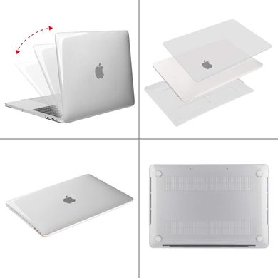 Пластиковый глянцевый чехол-накладка STR Crystal PC Hard Case for MacBook Pro 15 (2016-2019) - Прозрачный, цена | Фото