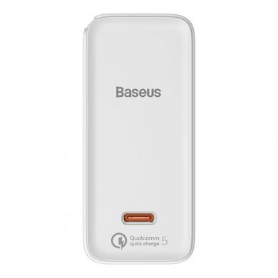Зарядное устройство Baseus GaN2 Fast Charger 100W + Cable Type-C to Type-C 100W (1.5m) - White (TZCCGAN-L02), цена | Фото