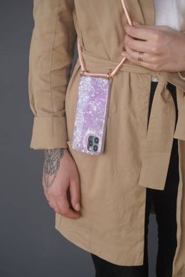 Чохол на шнурку MIC Confetti Jelly Case with Cord (TPU) iPhone 11 Pro - White, ціна | Фото