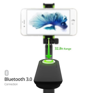 Монопод iOttie MiGo Mini Selfie Stick, Black, GoPro Pole for iPhones and Android Smartphones, цена | Фото