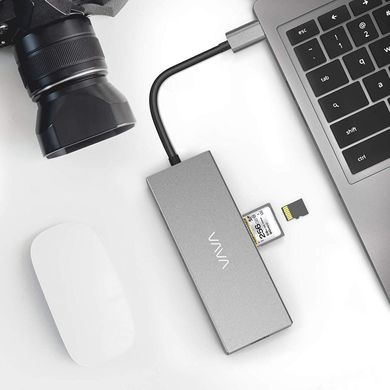 Переходник VAVA USB C Hub, 8-in-1 Adapter with Gigabit Ethernet Port, 100W PD Charging Port, цена | Фото