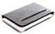 Чорний горизонтальний повстяний чохол на блискавці Gmakin для MacBook Air 13 (2012-2017) / Pro Retina 13 (2012-2015) / Pro 14 (2021 | 2023) M1 | M2 | M3 (GM70), ціна | Фото 4