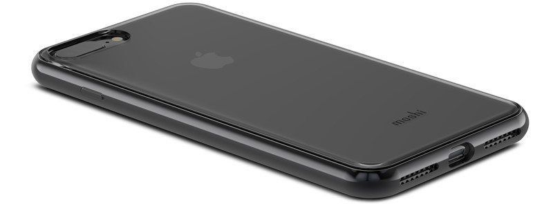 Чехол Moshi Vitros Clear Protective Case Raven Black for iPhone 8 Plus/7 Plus (99MO103033), цена | Фото