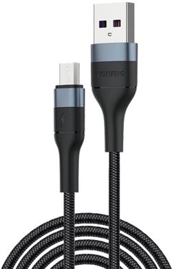 Кабель FONENG X51 (1m) MicroUSB to USB - Black, ціна | Фото