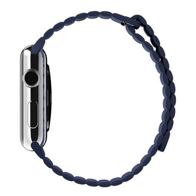Кожаный ремешок STR Leather Loop Band for Apple Watch 38/40/41 mm (Series SE/7/6/5/4/3/2/1) - Red, цена | Фото