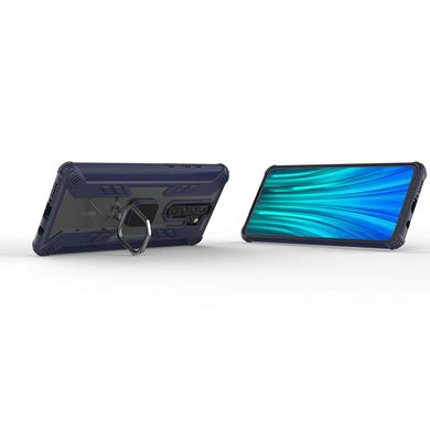 Протиударний чохол Combo Ring під магнітний тримач для Xiaomi Redmi Note 8 Pro - Синій, ціна | Фото