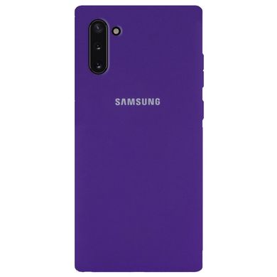Чехол Silicone Cover Full Protective (AA) для Samsung Galaxy Note 10 Plus - Фиолетовый / Purple, цена | Фото