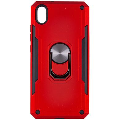 Ударопрочный чехол SG Ring Color магнитный держатель для Xiaomi Redmi 7A - Красный, цена | Фото