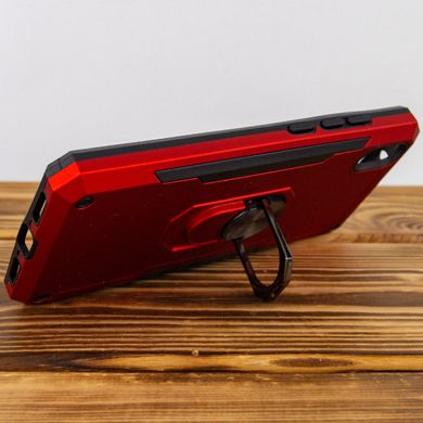 Ударопрочный чехол SG Ring Color магнитный держатель для Xiaomi Redmi 7A - Красный, цена | Фото