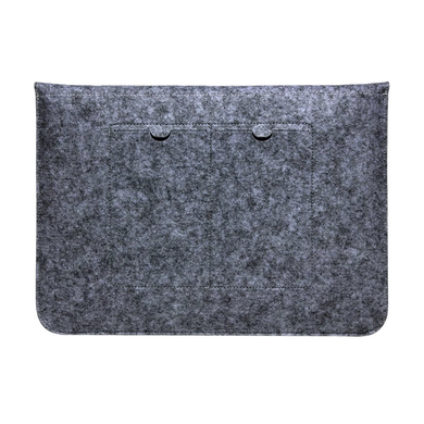 Войлочный чехол-конверт STR Felt Sleeve для MacBook Air 13 (2018-2020) | Pro 13 (2016-2022) - Black, цена | Фото