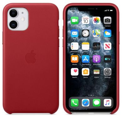 Чохол MIC Leather Case for iPhone 11 - Red, ціна | Фото