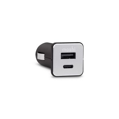 Автомобільна зарядка Moshi QuikDuo Car Charger USB-C PD/QC Black (36 W) (99MO022072), ціна | Фото