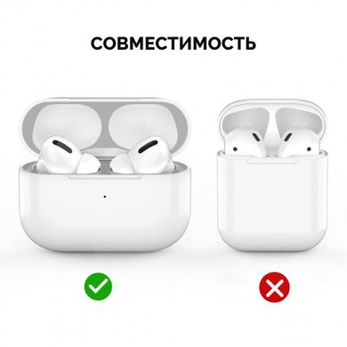 Нікелеві захисні наклейки MIC для Apple AirPods Pro - сріблясті, ціна | Фото