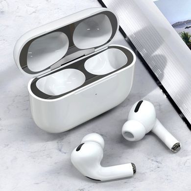 Нікелеві захисні наклейки MIC для Apple AirPods Pro - сріблясті, ціна | Фото