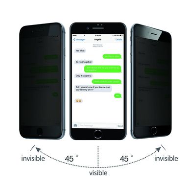 Захисне скло JINYA Defender Privacy 3 in 1 set for iPhone 7Plus/8Plus - Black (JA6083), ціна | Фото