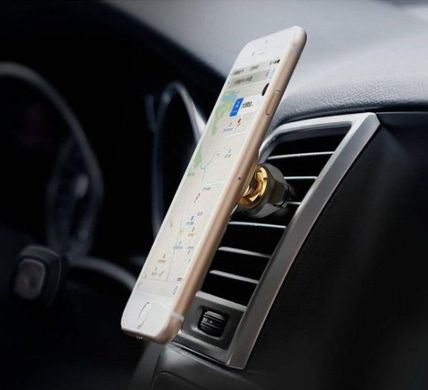 Автотримач Baseus Magnetic Air Vent Car Mount Holder with Cable Clip Silver (SUGX-A0S), ціна | Фото