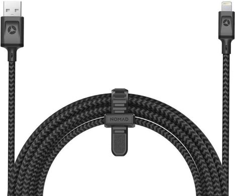 Кабель Nomad Lightning Cable Black (1.5 m) (LINE-LIGHTNING-001), ціна | Фото