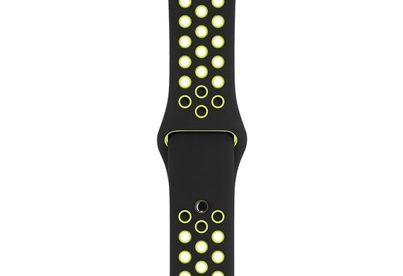 Силиконовый ремешок STR Nike Sport Band for Apple Watch 42/44/45 mm (Series SE/7/6/5/4/3/2/1) - Bright Pink/Pink Sand, цена | Фото