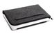 Черный горизонтальный войлочный чехол на молнии Gmakin для MacBook Air 13 (2012-2017) / Pro Retina 13 (2012-2015) / Pro 14 (2021 | 2023) M1 | M2 | M3 (GM70), цена | Фото 4